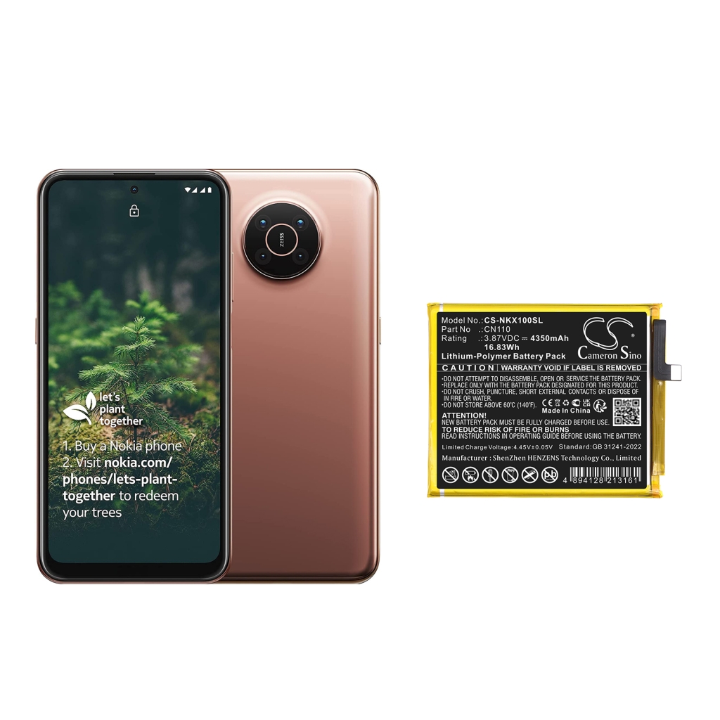 Batteria del telefono cellulare Nokia TA1344 (CS-NKX100SL)