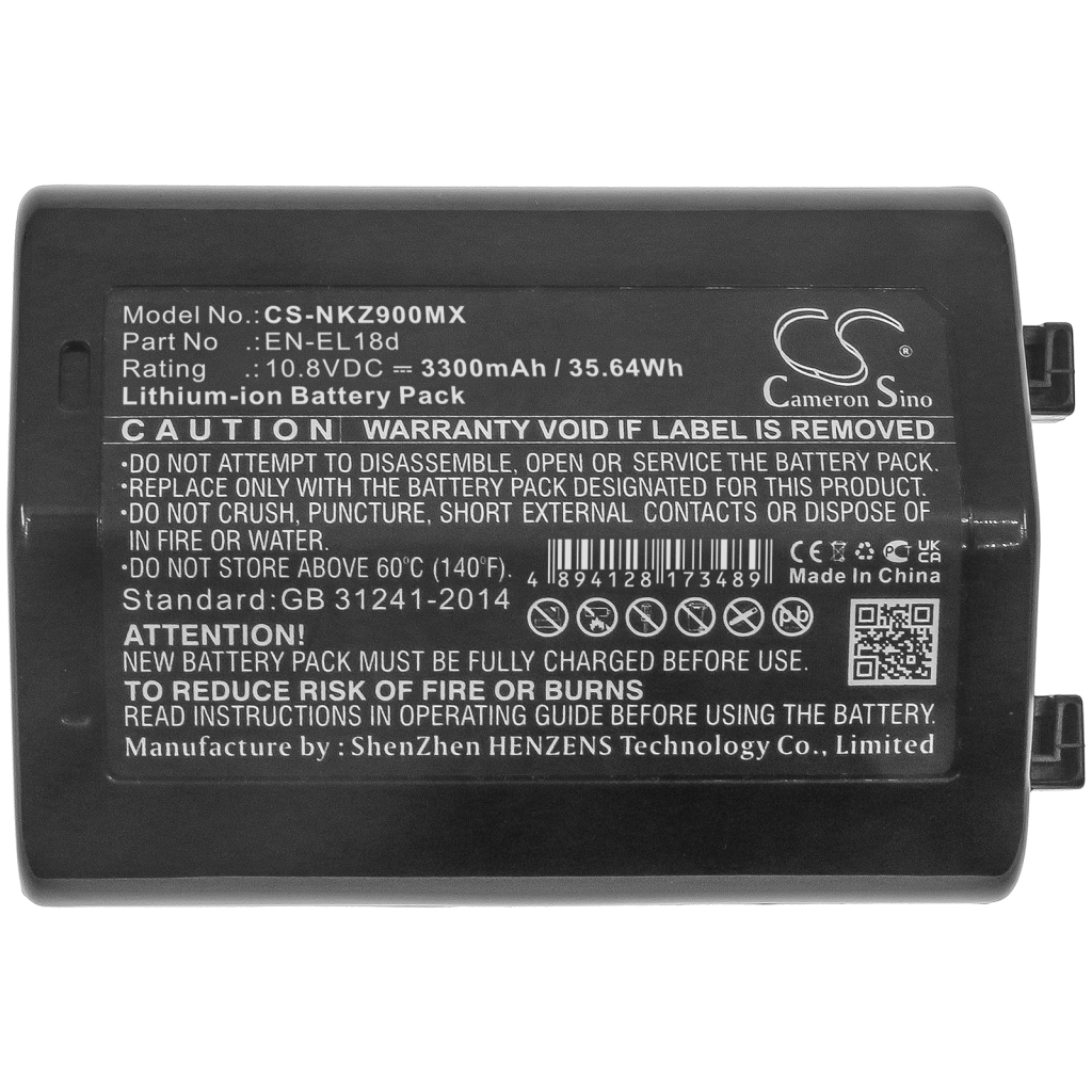 Sostituzione della batteria compatibile per NIKON EN-EL18D