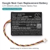 Batterie compatibile con Google Nest Cam CS-NLT130SL