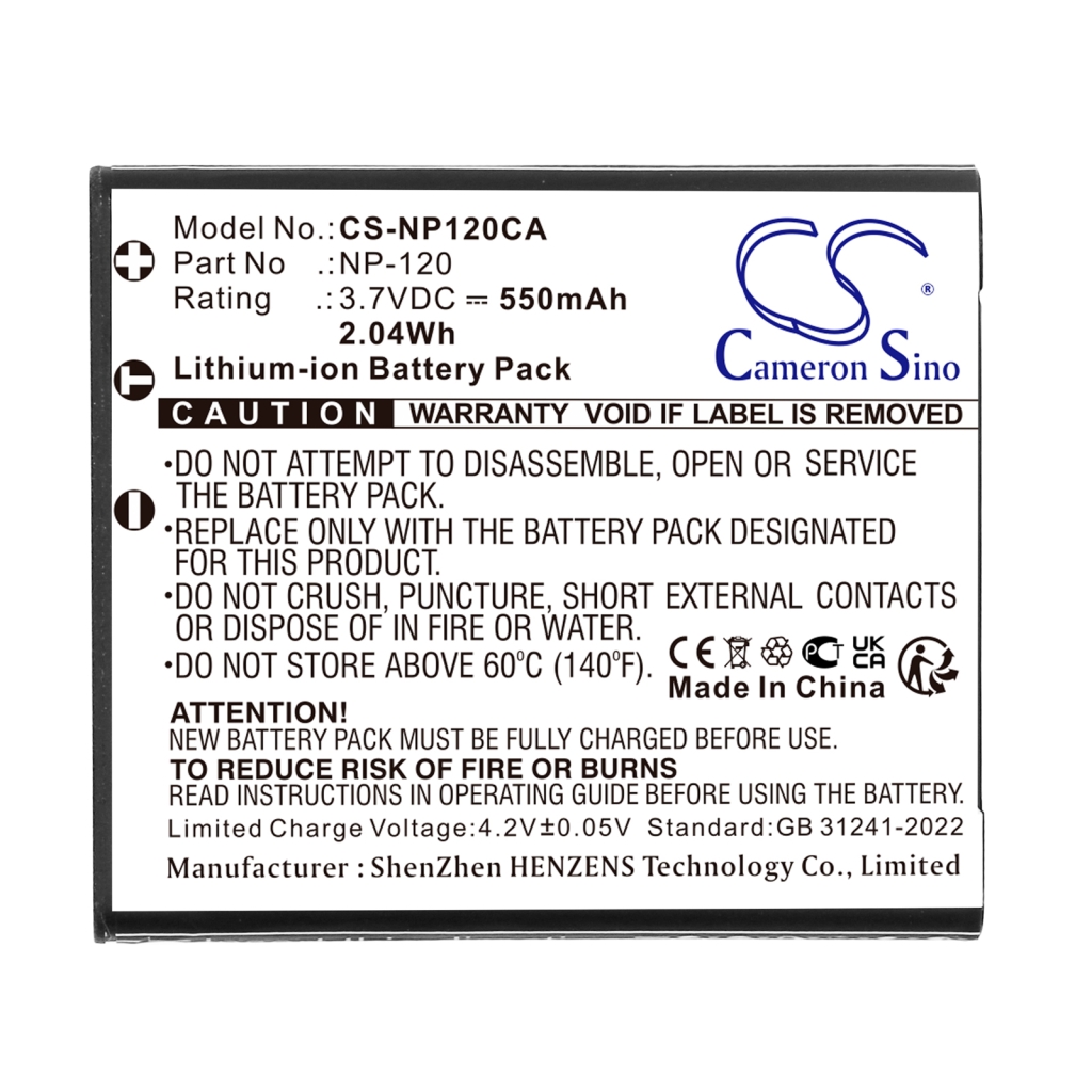 Camera Battery VIVIKAI CS-NP120CA
