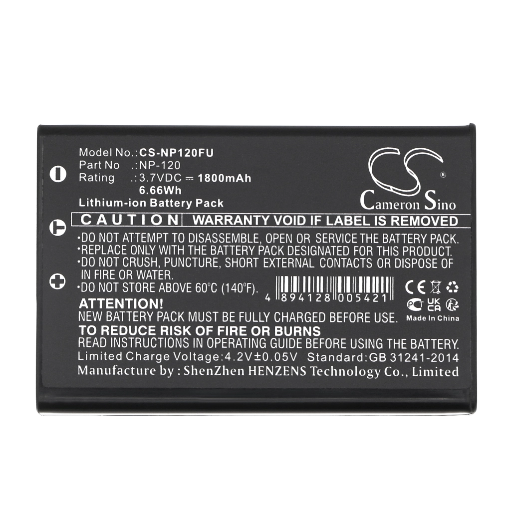 Batterie Sostituisce NP-120