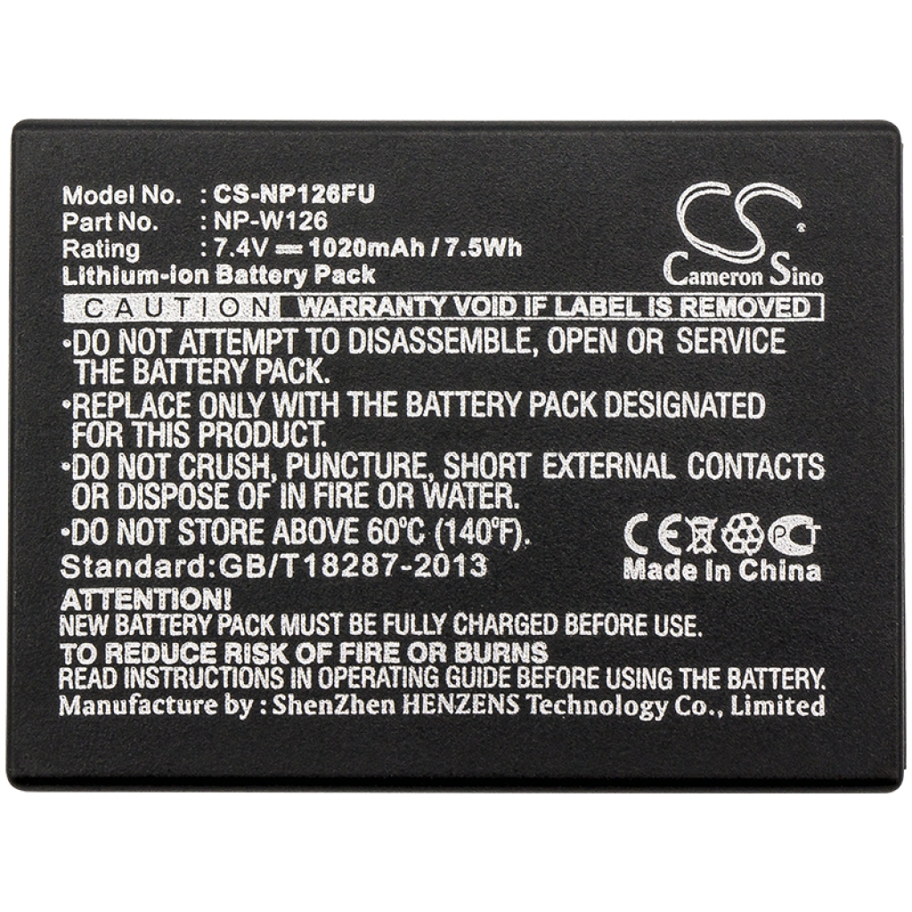 Batterie Sostituisce NP-W126S