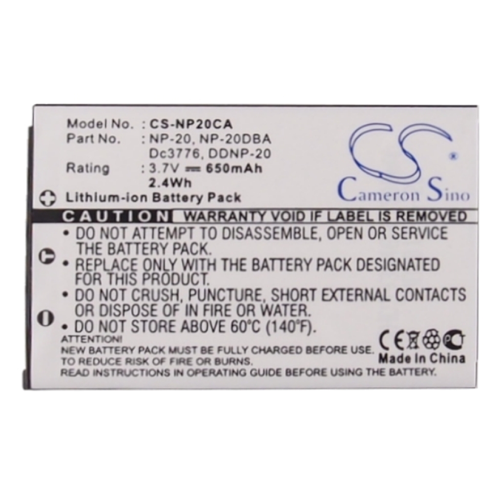 Batterie Sostituisce NP-20