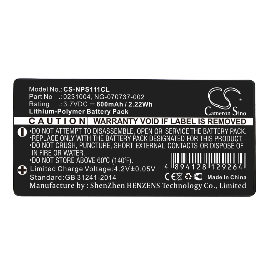 NEC Batteria Telefono Cordless CS-NPS111CL