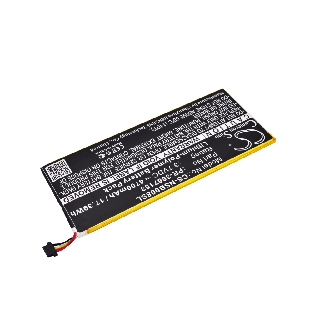 Sostituzione della batteria compatibile per Nabi PR-3667153
