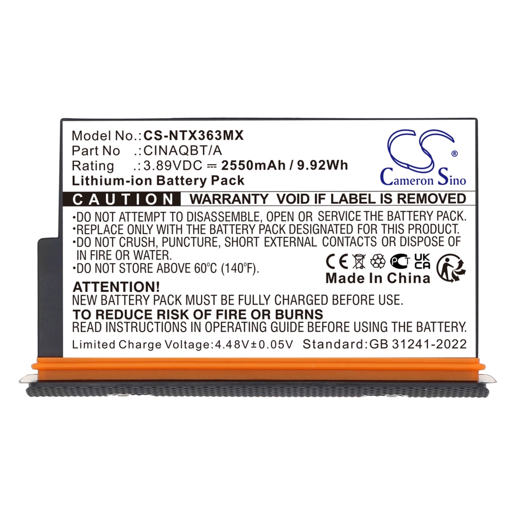 Batterie Batteria della fotocamera CS-NTX363MX