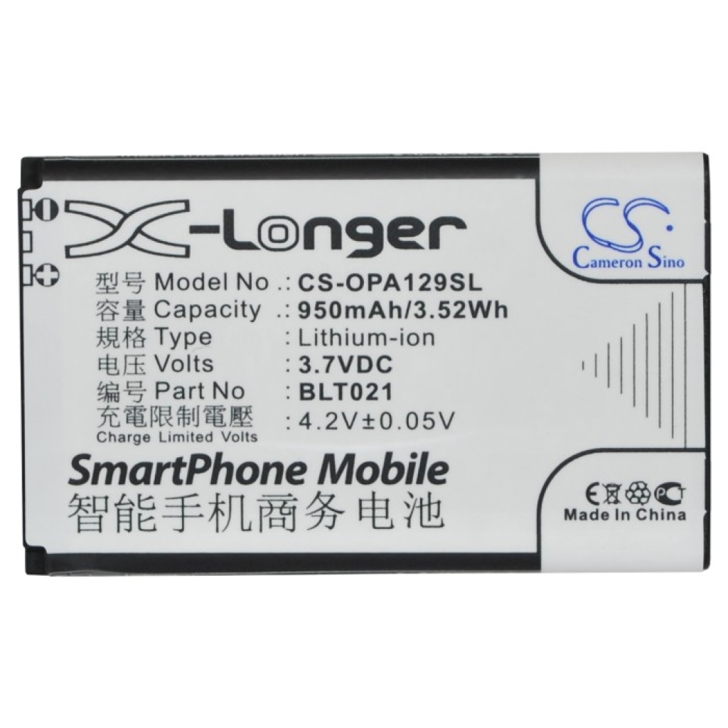 Batterie Batteria del telefono cellulare CS-OPA129SL