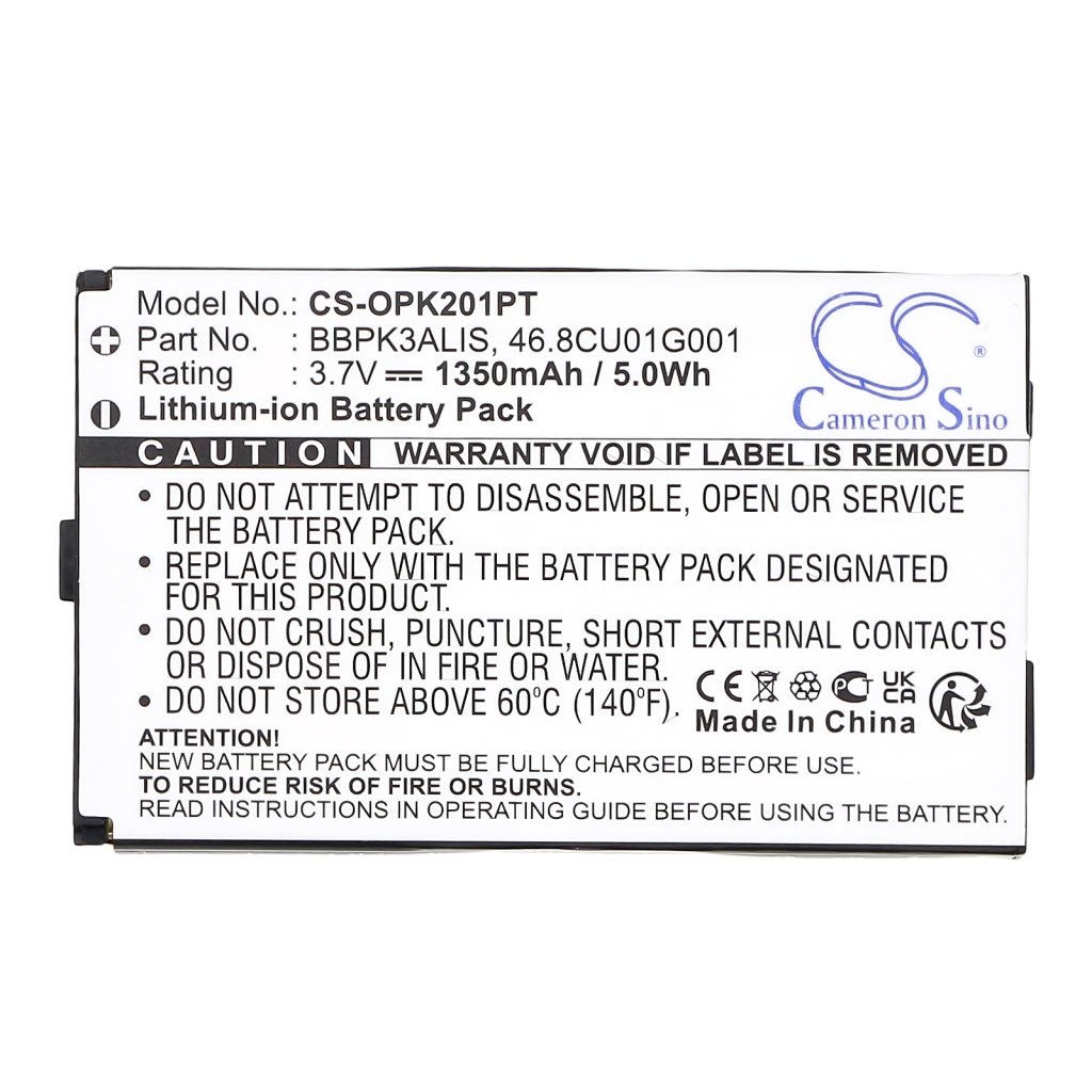 Sostituzione della batteria compatibile per Optoma 46.8CU01G001,BBPK3ALIS
