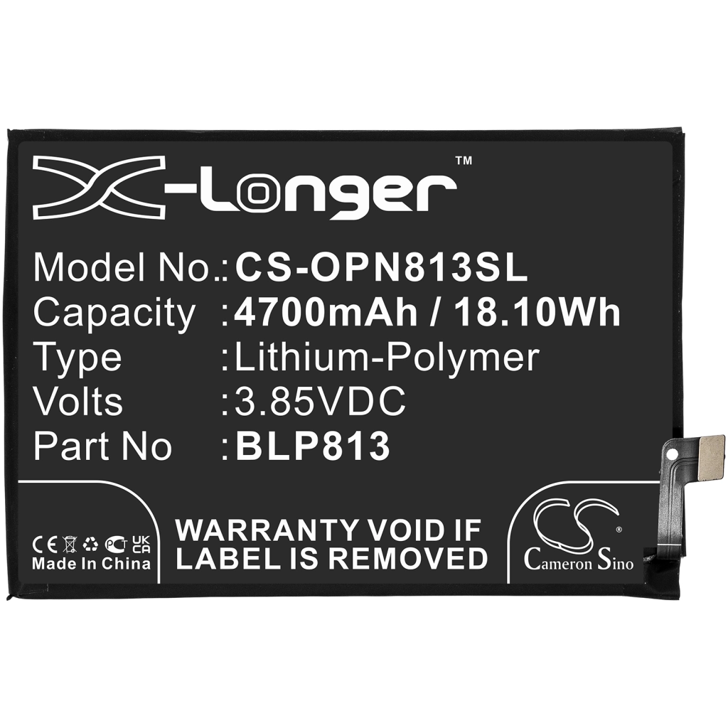 Batterie Batteria del telefono cellulare CS-OPN813SL