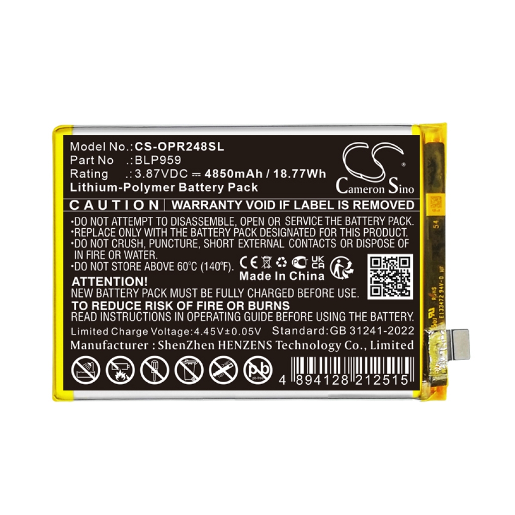Batterie Sostituisce BLP959