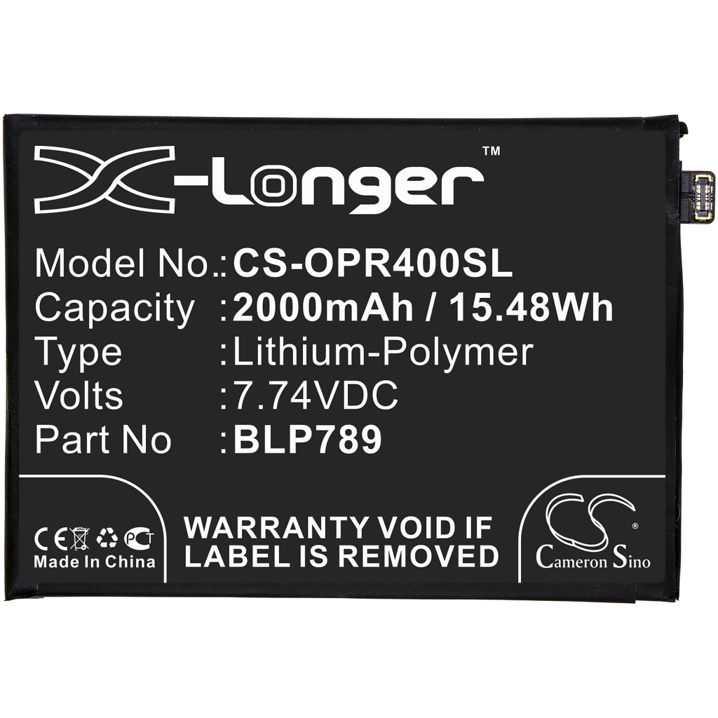 Batteria del telefono cellulare OPPO Reno 4 5G (CS-OPR400SL)