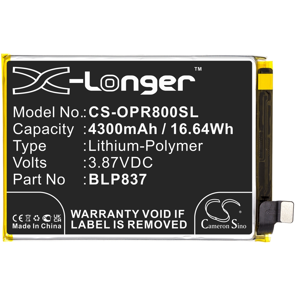 Sostituzione della batteria compatibile per OPPO BLP837