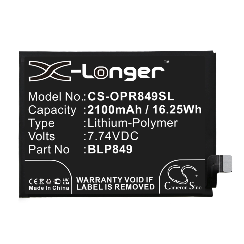Batterie Batteria del telefono cellulare CS-OPR849SL