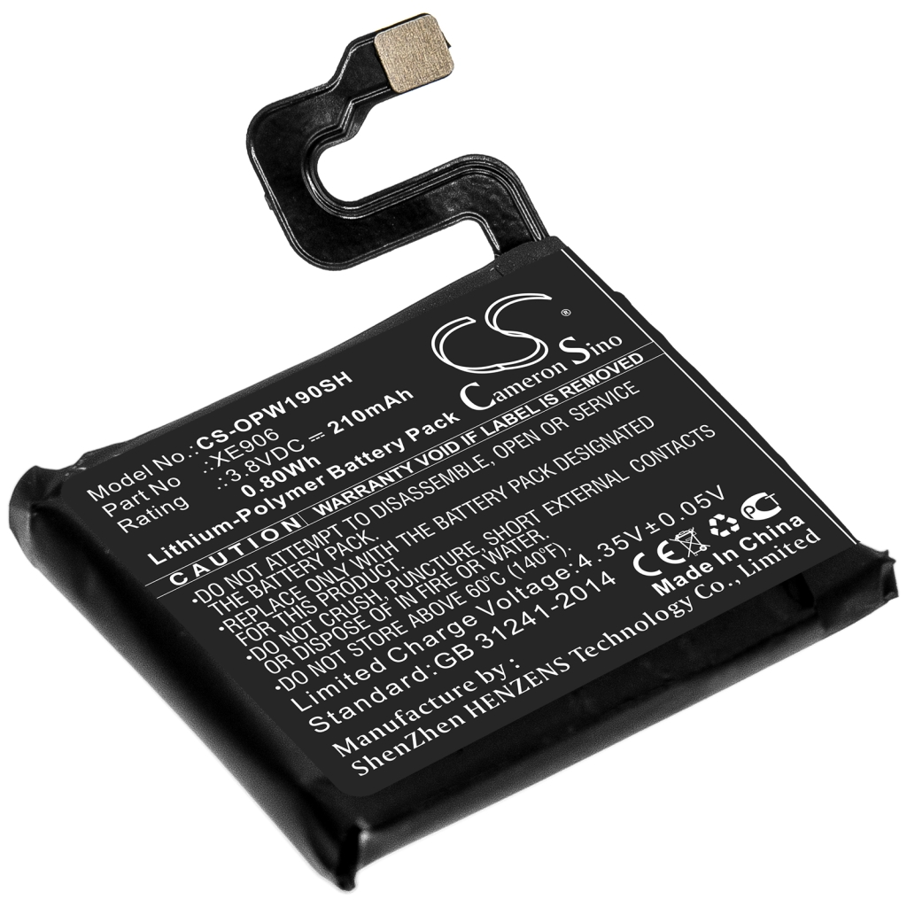 Batterie Batteria dello Smartwatch CS-OPW190SH