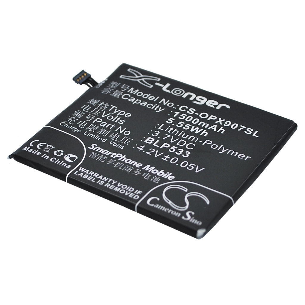 Batterie Batteria del telefono cellulare CS-OPX907SL