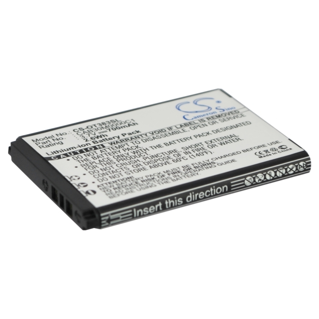 Batteria del telefono cellulare Alcatel One Touch 217D (CS-OT383SL)