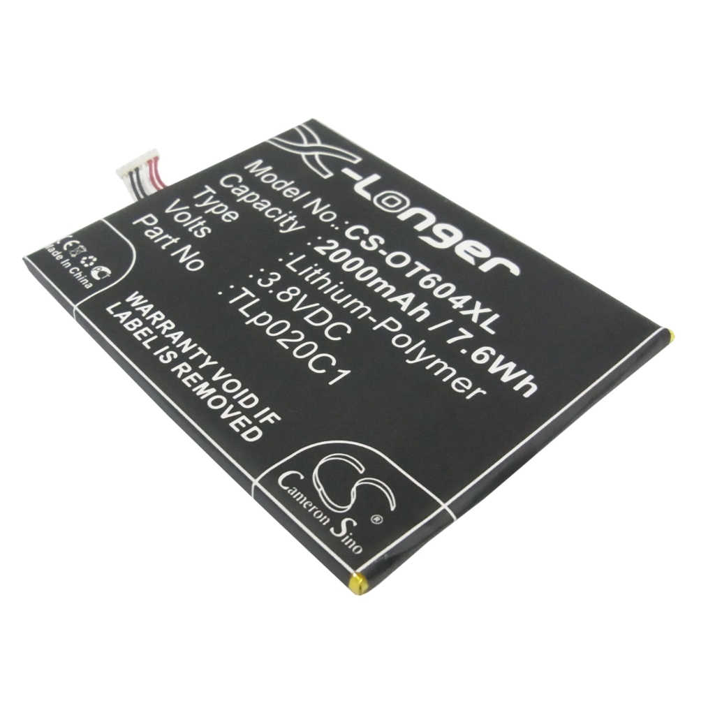 Sostituzione della batteria compatibile per Alcatel CAC2000012C2,TLP020C1,TLP020C2