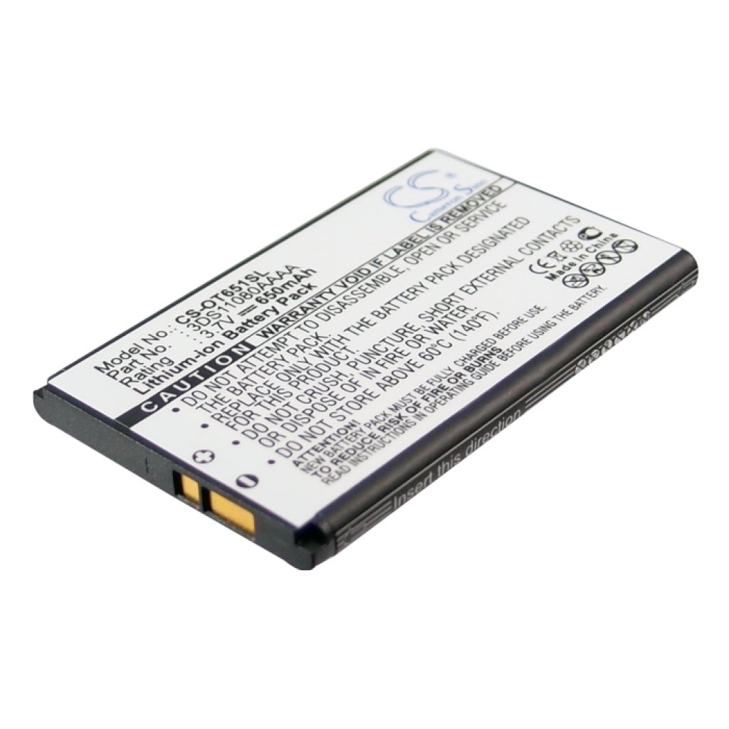 Batteria del telefono cellulare Alcatel OT-E157 (CS-OT651SL)