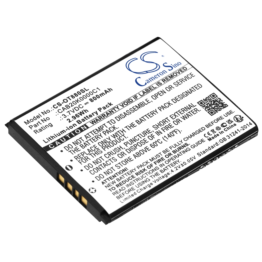 Mobile Phone Battery T-Mobile One Touch 875T