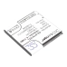 Batterie Batteria del telefono cellulare CS-OT918XL