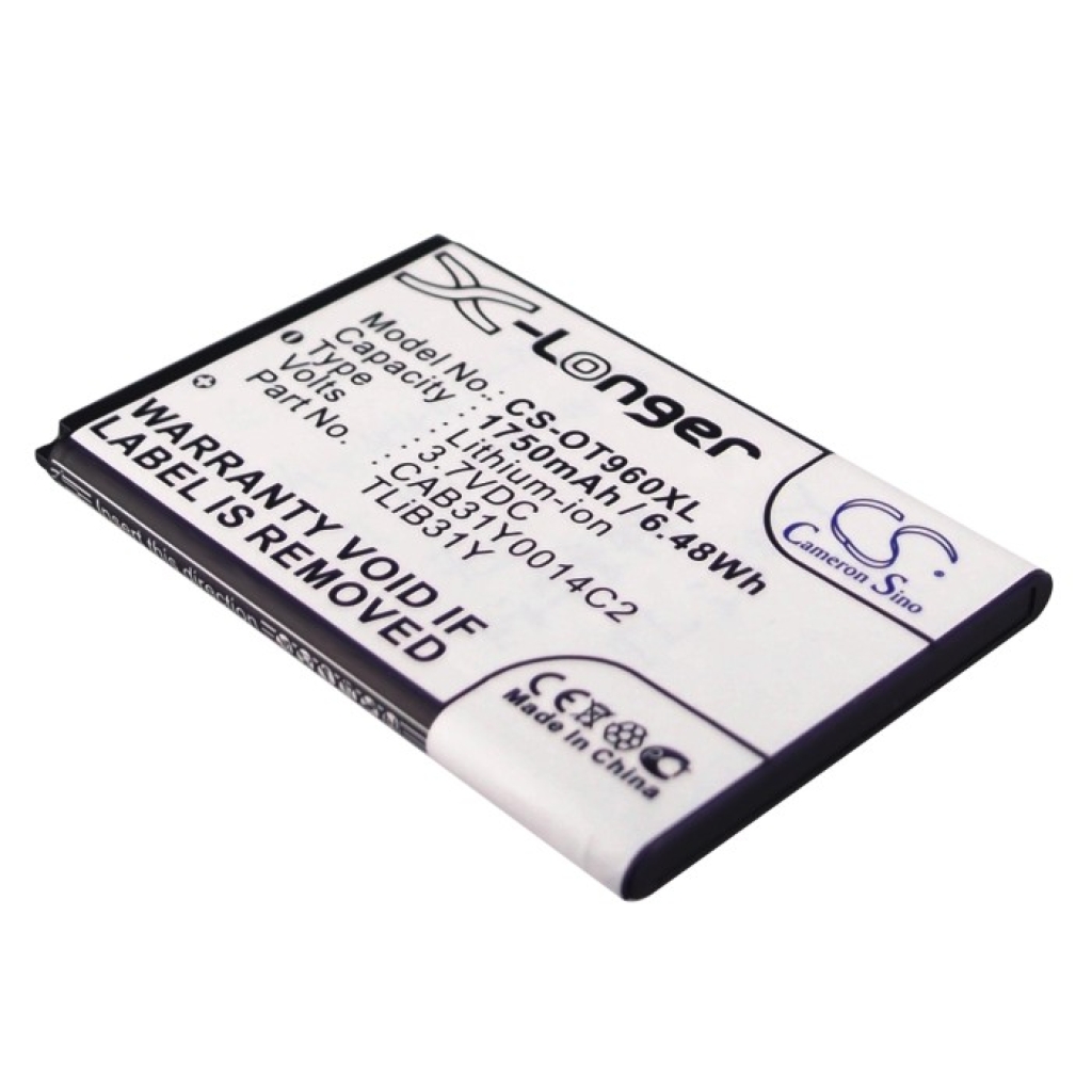 Sostituzione della batteria compatibile per Alcatel CAB31Y0008C2,CAB31Y0014C2,TLIB31Y