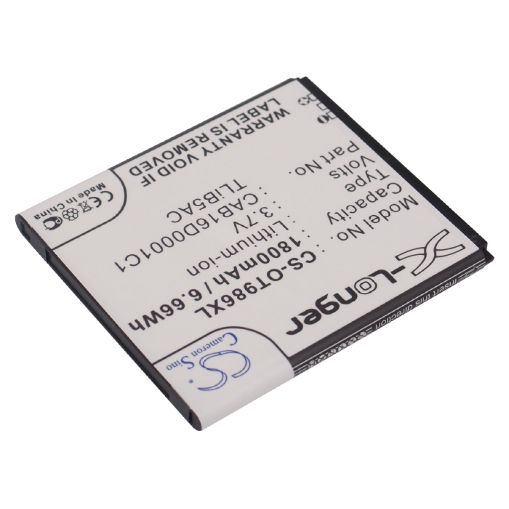 Sostituzione della batteria compatibile per Alcatel CAB16D0001C1,CAB16D0003C1,TLIB5AC