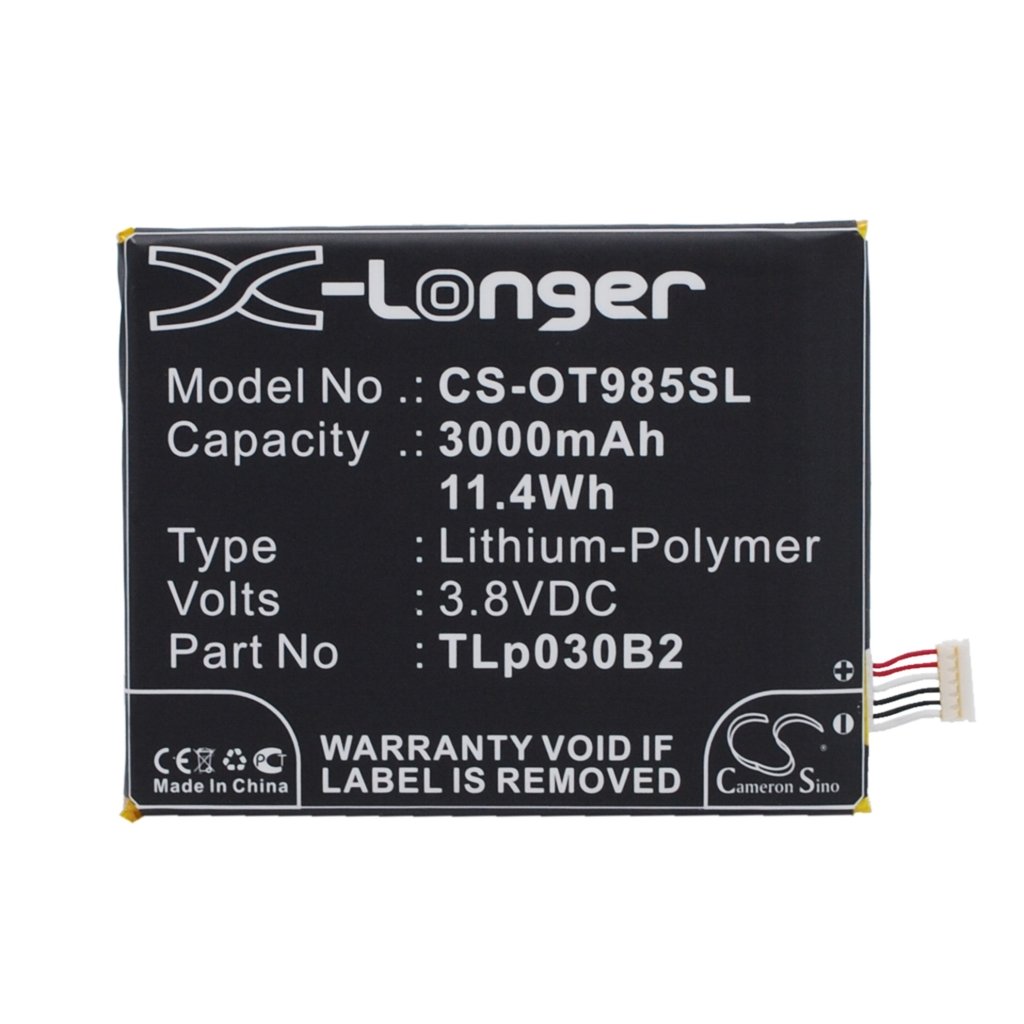 Batterie Sostituisce TLP030J1