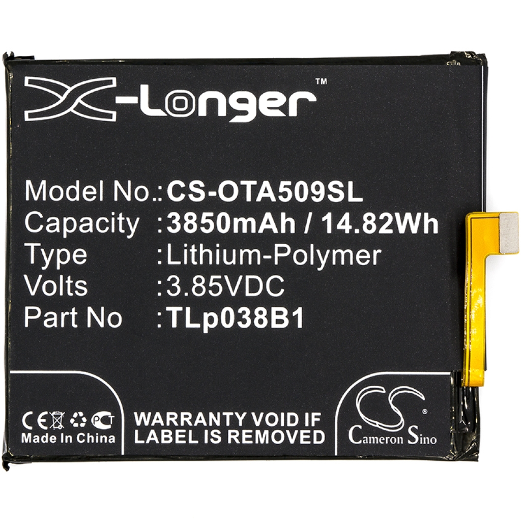 Sostituzione della batteria compatibile per Alcatel CAC3860004C1,TLP038B1