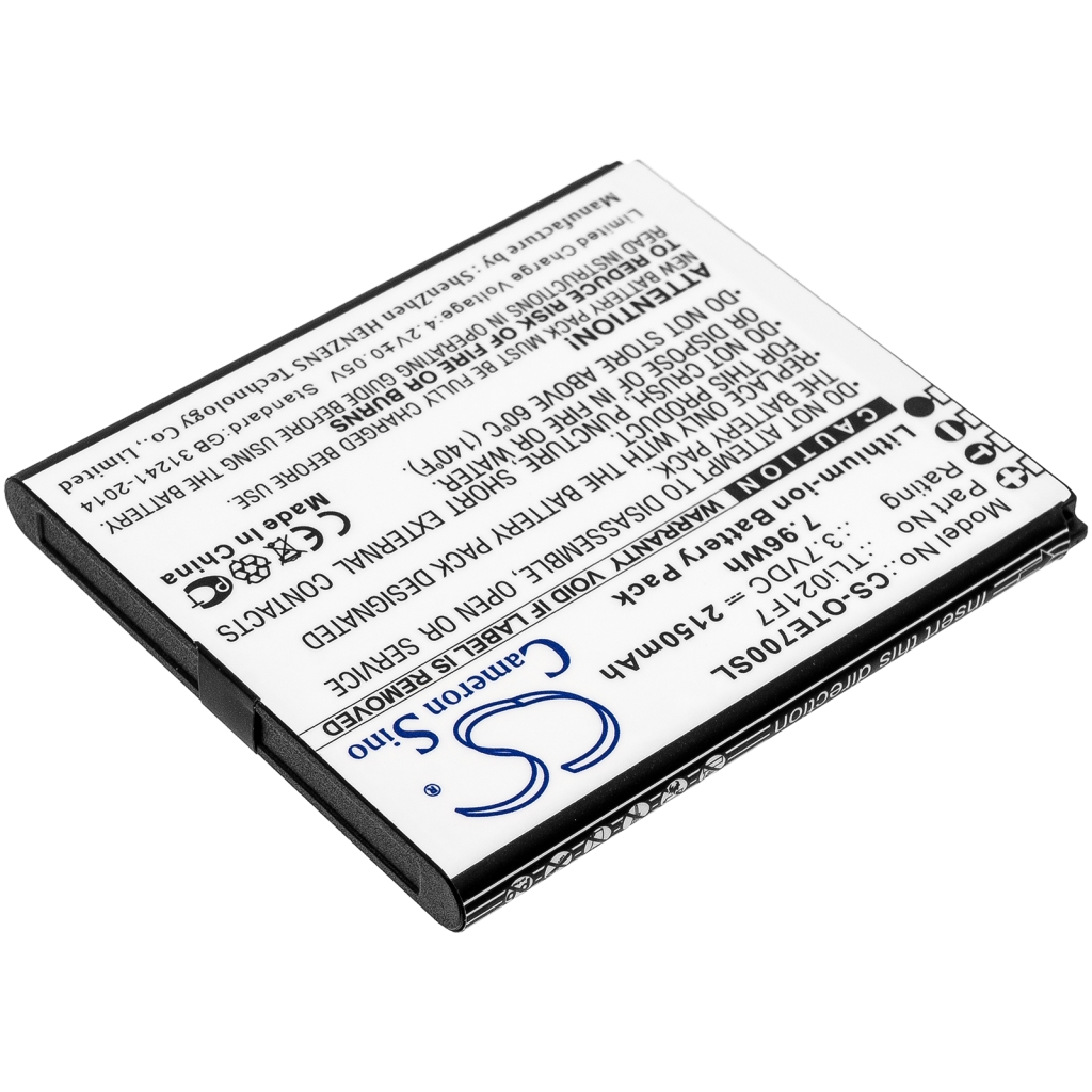 Sostituzione della batteria compatibile per Alcatel TLI021F7