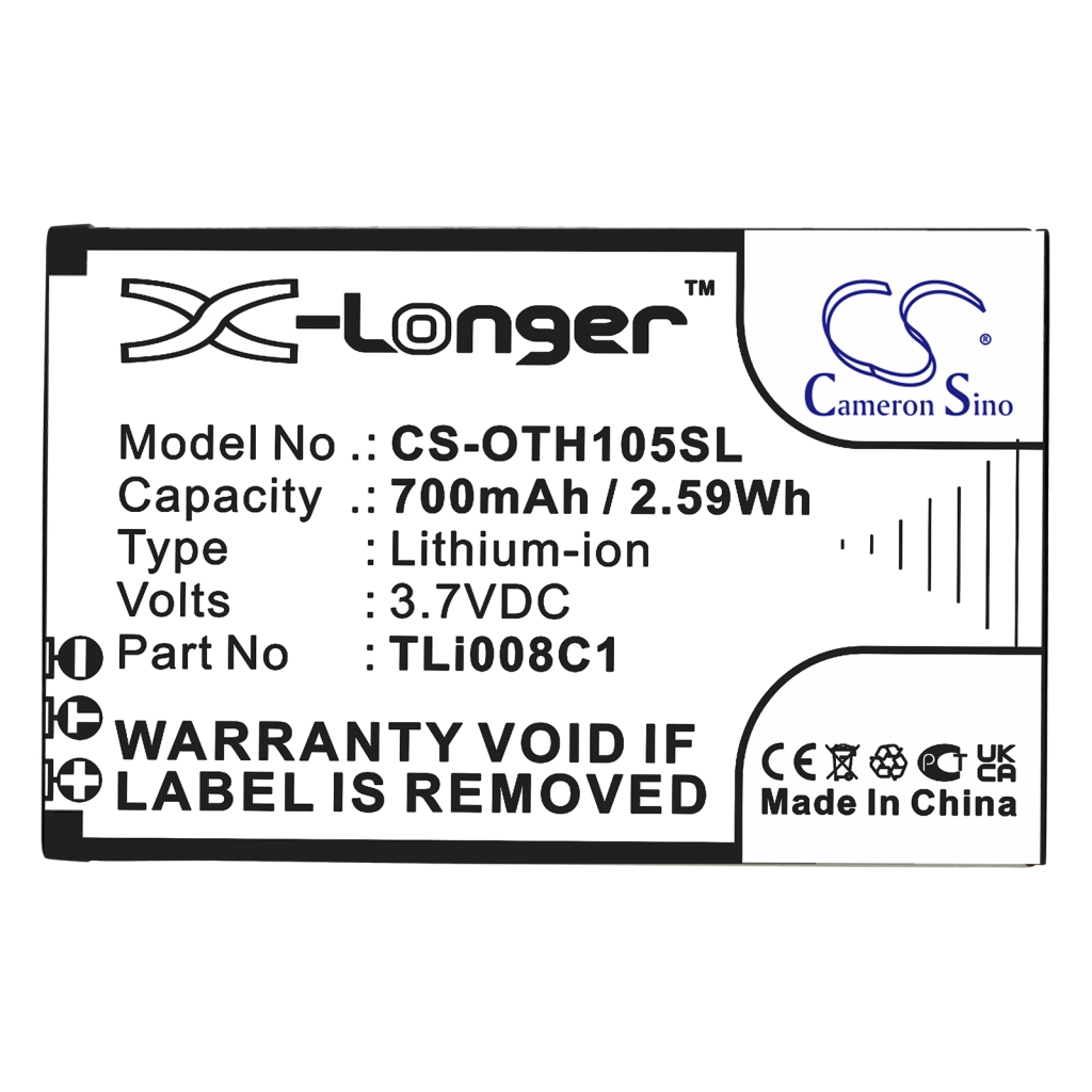 Batterie Sostituisce TLi008C1