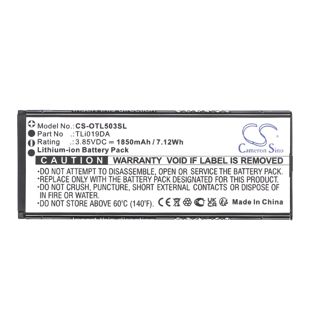 Batteria del telefono cellulare Alcatel OT-5005R (CS-OTL503SL)