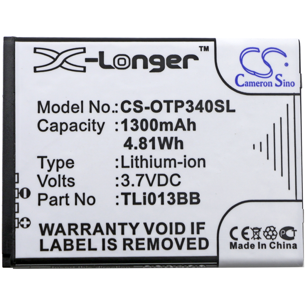 Sostituzione della batteria compatibile per Alcatel TLI013B2,TLI013BB