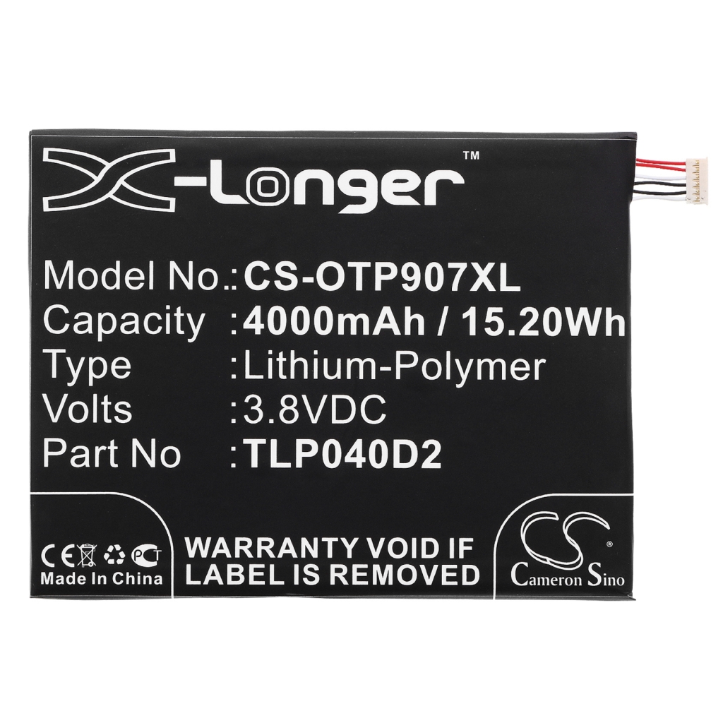 Sostituzione della batteria compatibile per Alcatel TLP040D2