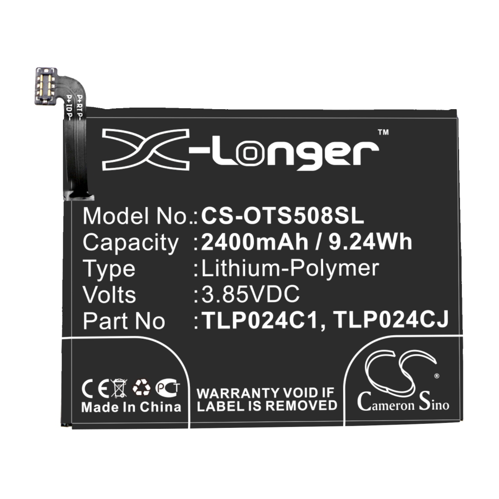 Batteria del telefono cellulare Alcatel OT-5046D (CS-OTS508SL)