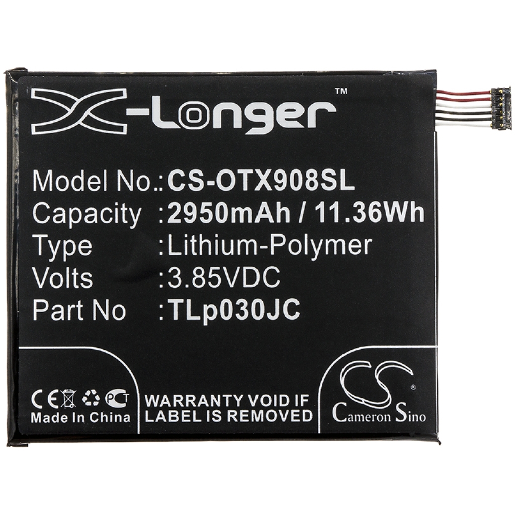 Sostituzione della batteria compatibile per Alcatel CAC3000034CC,TLP030JC