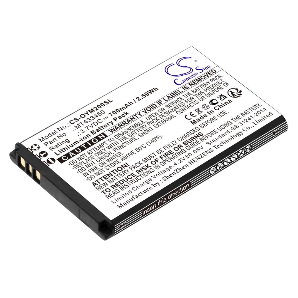Batterie Batteria del telefono cellulare CS-OYM200SL