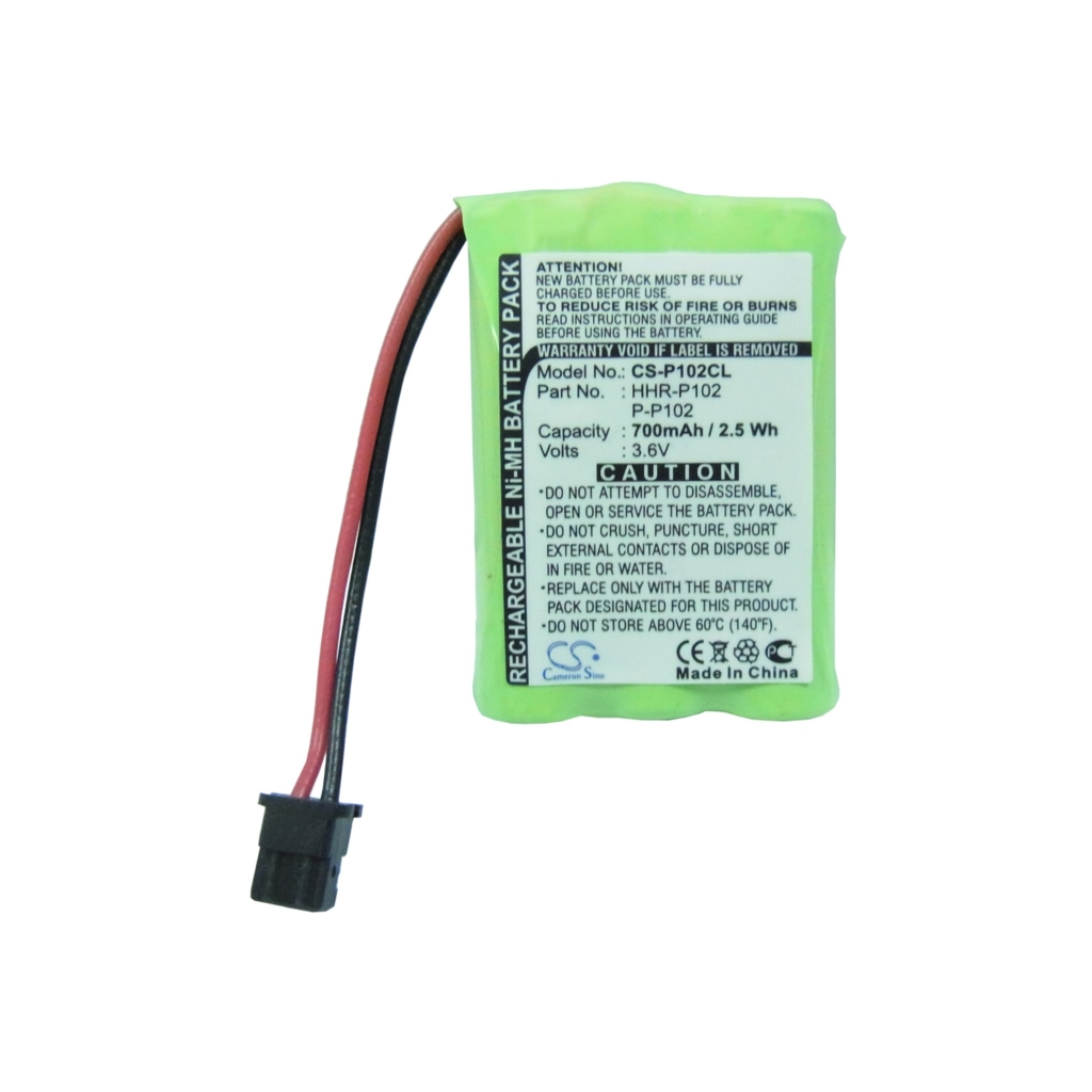 Panasonic Radio Shack Uniden Batteria Telefono Cordless CS-P102CL