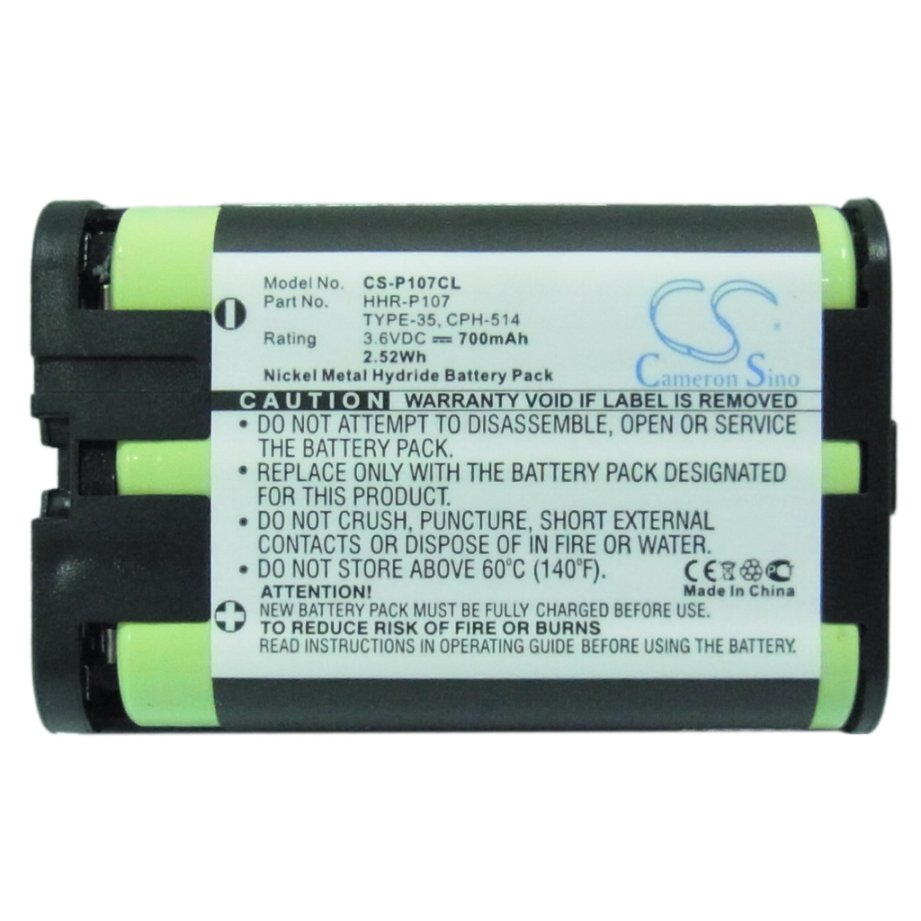 Radio Shack Batteria Telefono Cordless CS-P107CL