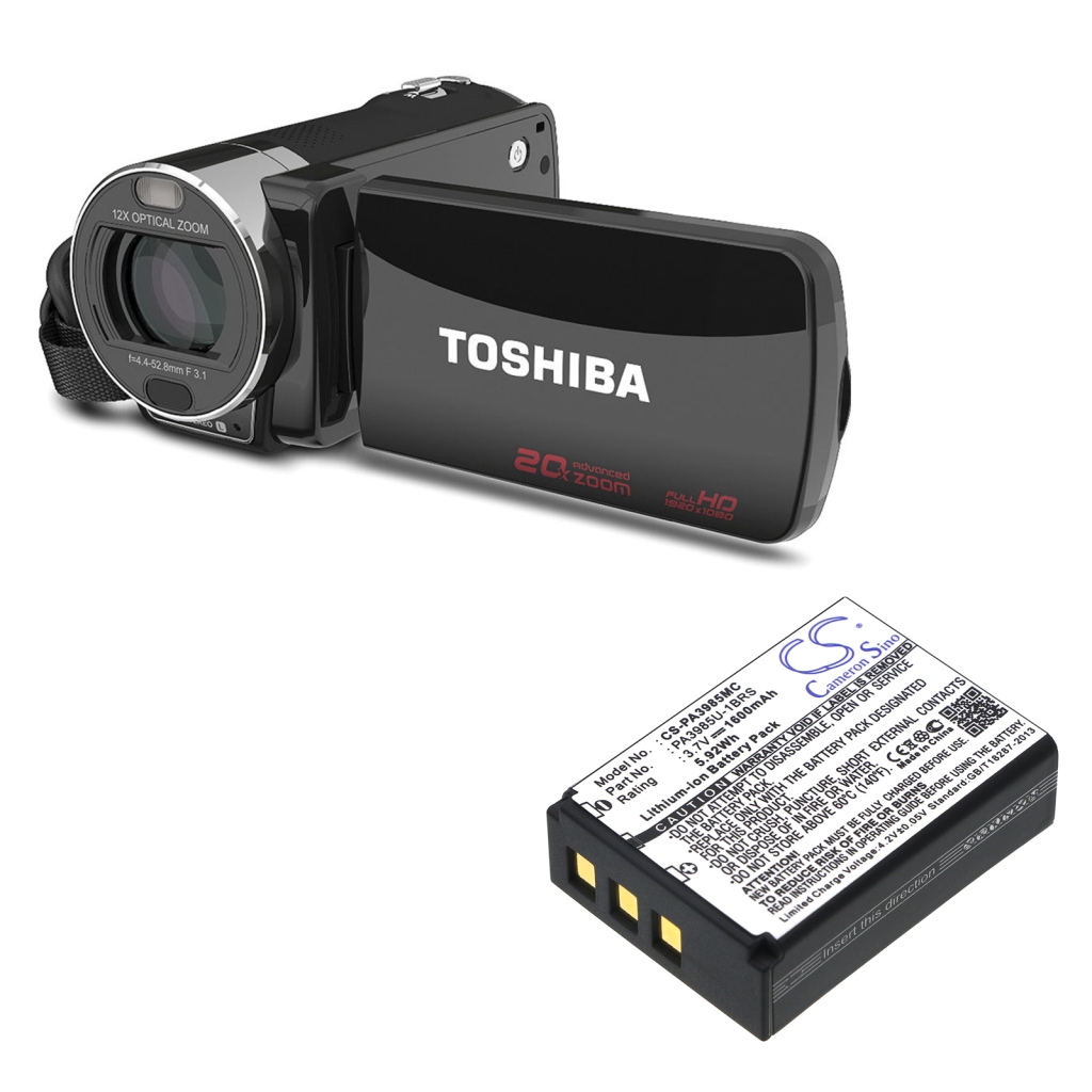 Camera Battery Toshiba Camileo X400 (CS-PA3985MC)