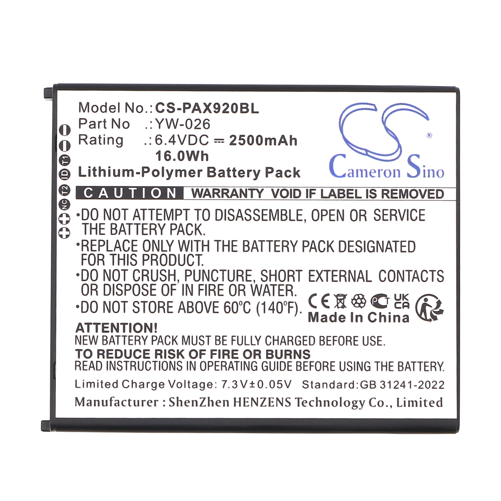 Batterie Sostituisce YW-026