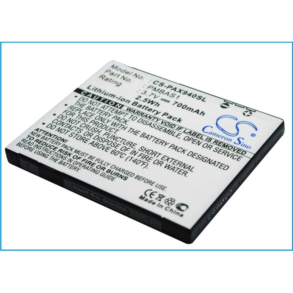 Batterie Batteria del telefono cellulare CS-PAX940SL