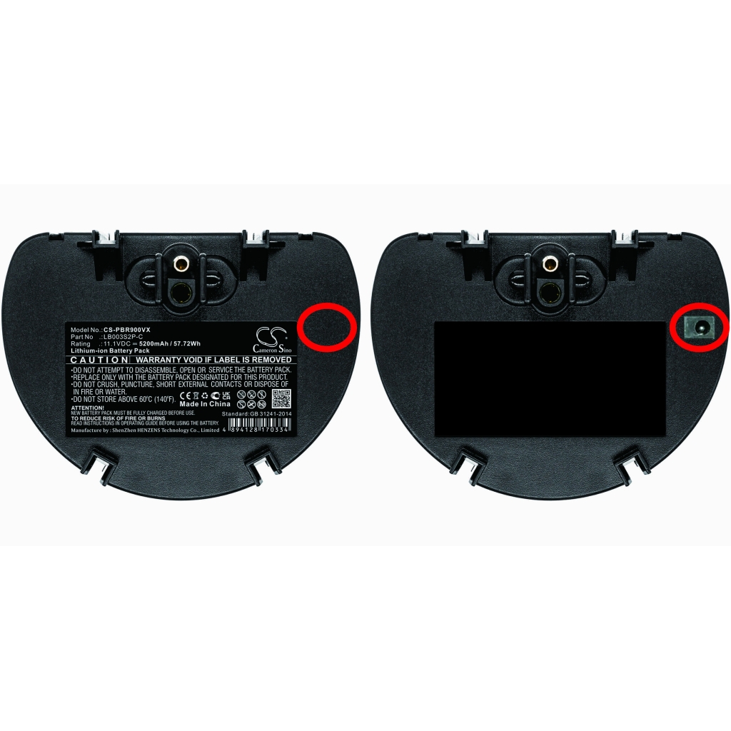 Batterie Batteria a vuoto CS-PBR900VX