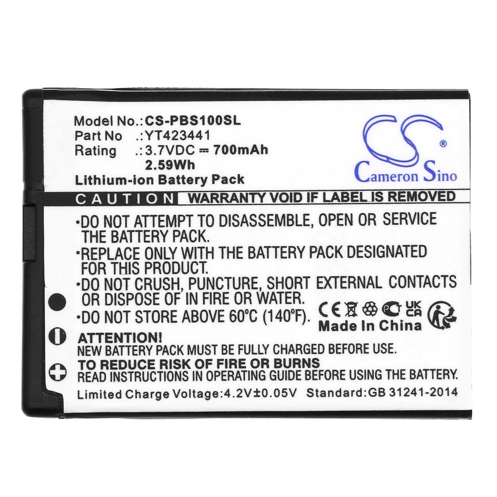 Batterie Audio device batteries CS-PBS100SL