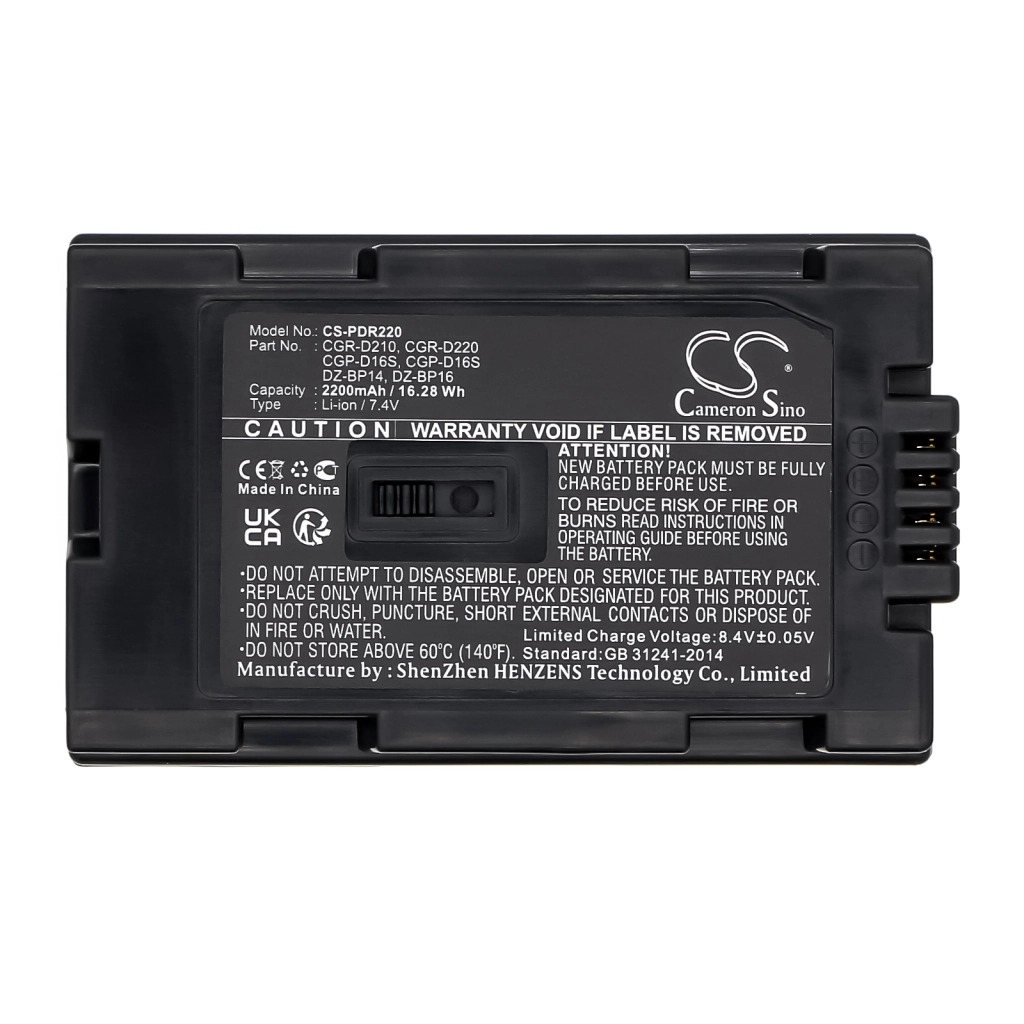 Batteria della fotocamera Panasonic AG-DVX100BE
