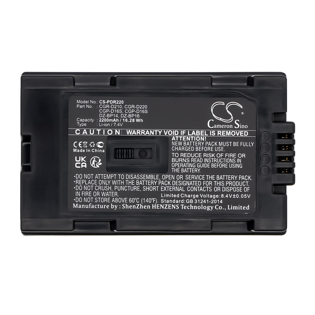 Batterie Sostituisce CGR-D210