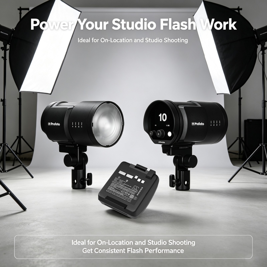 Battery compatible with Profoto