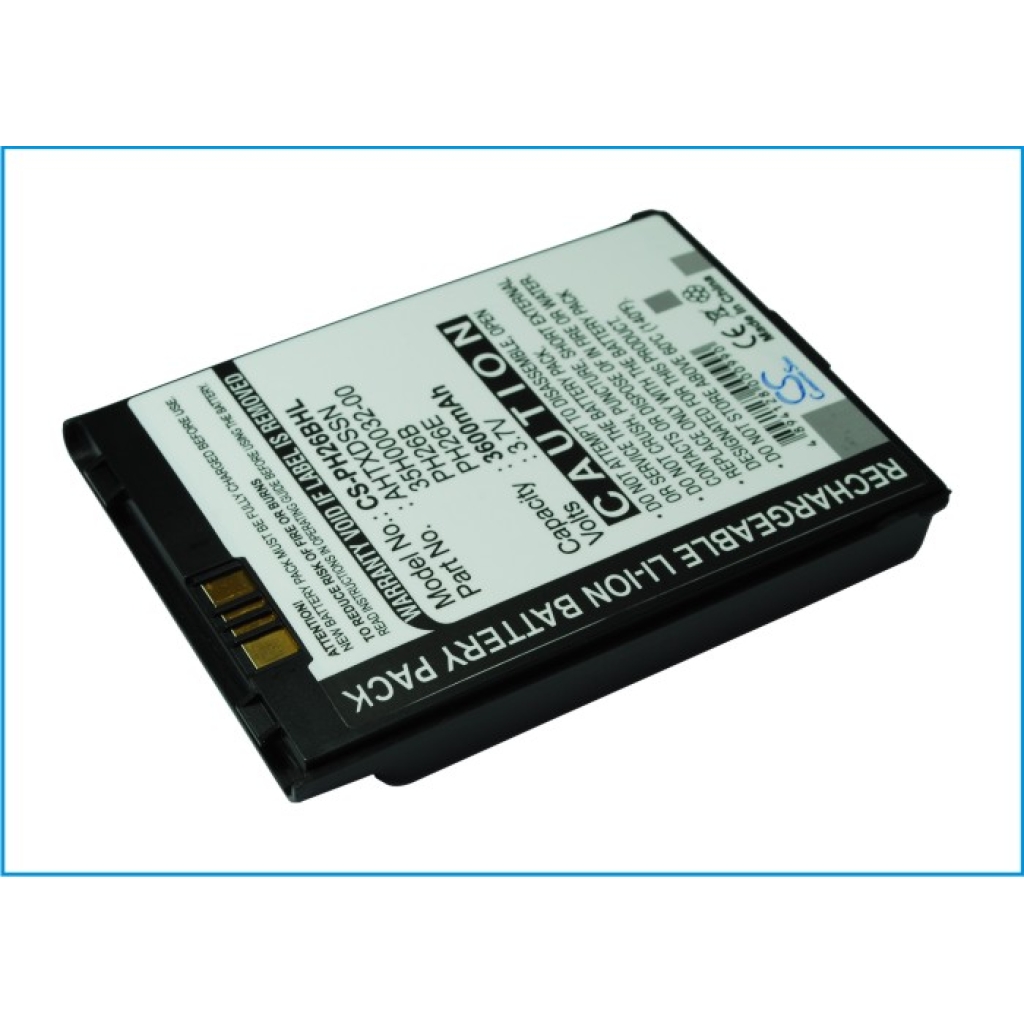 Batteria compatibile con HTC Verizon T-mobile Sprint Dopod I-mate Qtek Vodafone O2 Audiovox Daxian Orange Era Siemens E-plus Mwg CS-PH26BHL