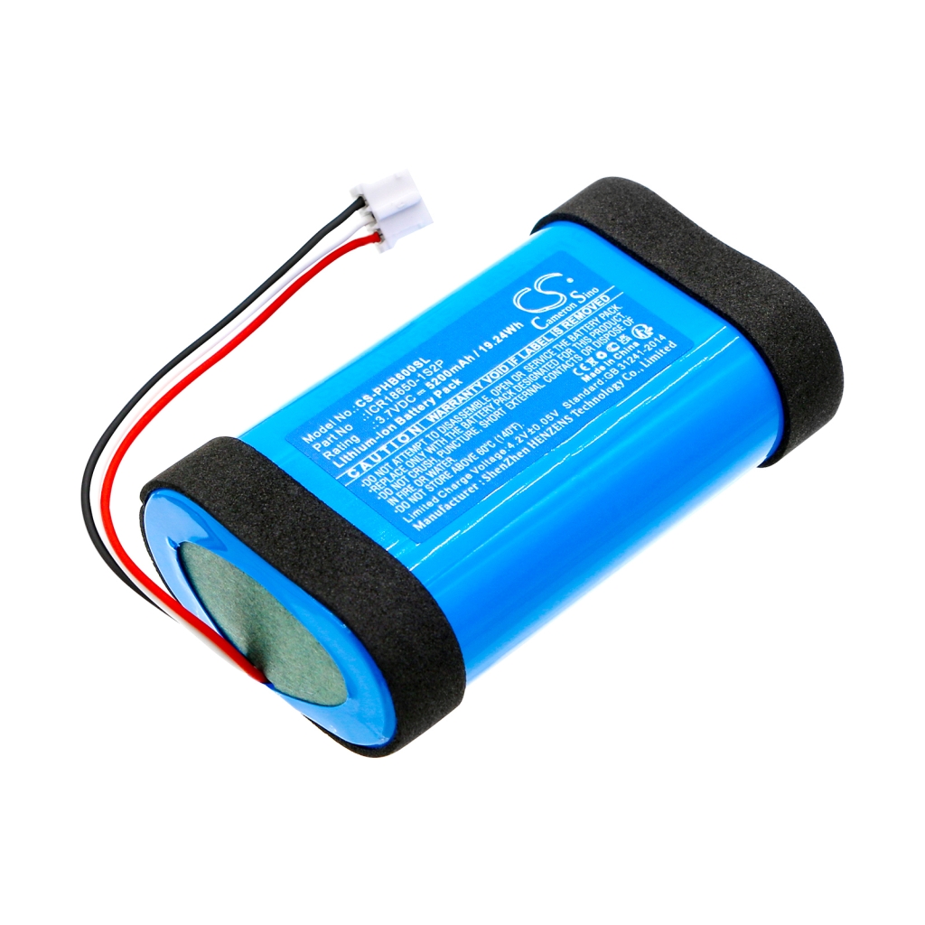 Sostituzione della batteria compatibile per Philips ICR18650-1S2P