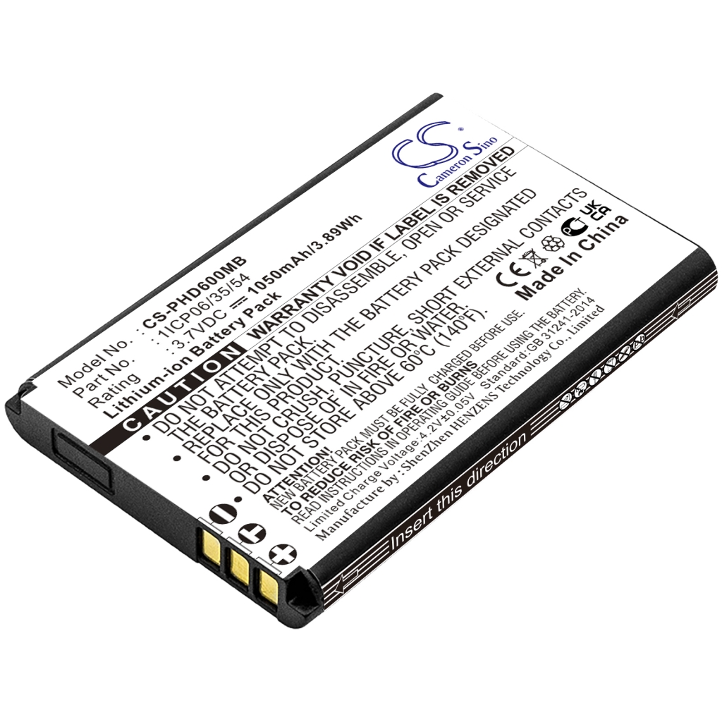 Batterie Batteria del telefono cellulare CS-PHD600MB