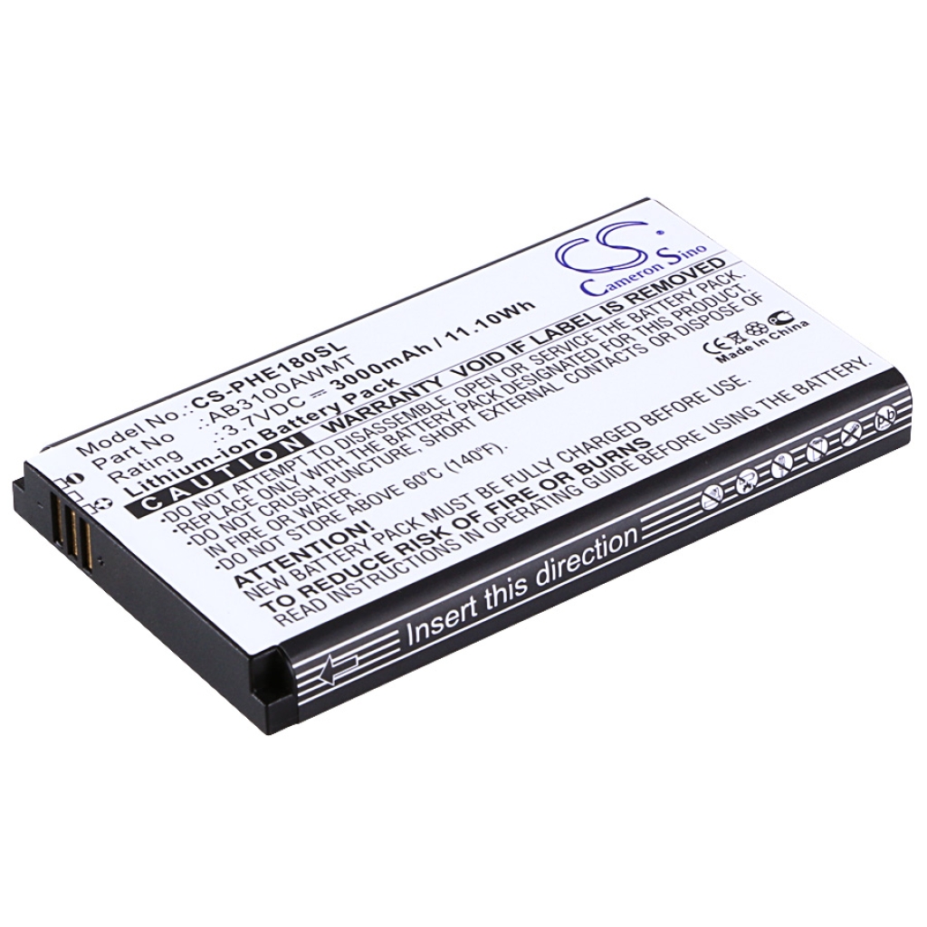 Sostituzione della batteria compatibile per Philips AB3100AWMC,AB3100AWMT